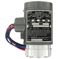 Dwyer Dual Action Explosion Proof Pressure Switch, Series H2